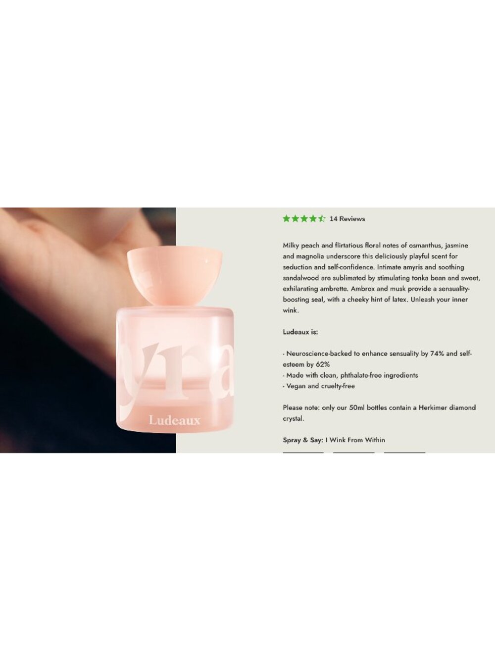VYRAO Ludeaux Mini Woo NWOB $120 30ml 1oz